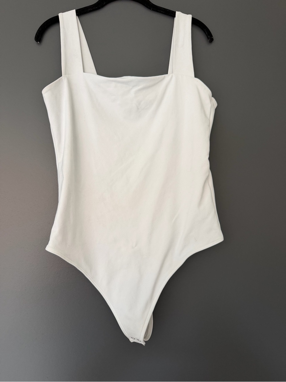 Abercrombie & Fitch White Square Neck Bodysuit